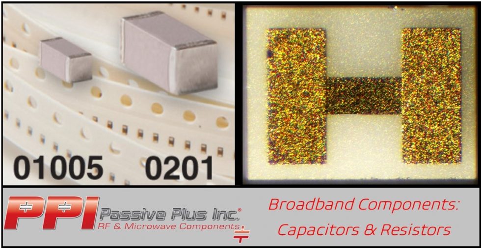 Broadband Components Paired Broadband Capacitors with Resistors for